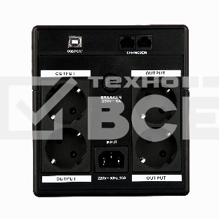 Источник бесперебойного питания ExeGate EP212521RUS Power Back UNB-1500<1500VA, Black, 4 евророзетки>