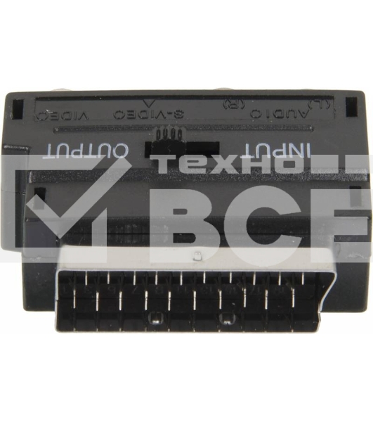 Адаптер аудио-видео Ningbo SCART (m)/3хRCA (f)/S-VIDEO (f) черный