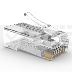 Коннектор RJ-45 (8P8C) LC-PTU-01/10 вилка универсальная. кат.5e. со сквозным отверстием  (10 шт.), фото3