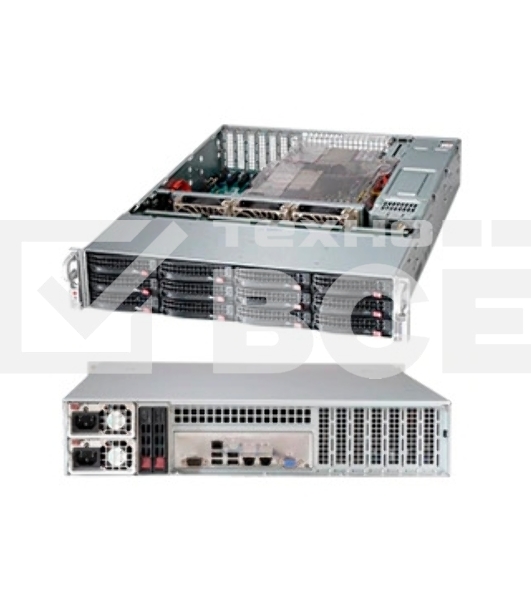 Корпус SuperMicro CSE-826BE1C4-R1K23LPB 1200W черный