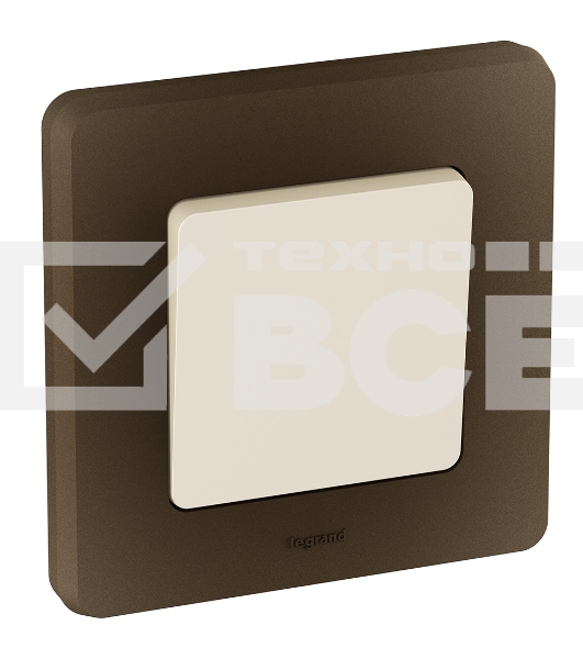 Рамка 1 пост. бронза Inspiria