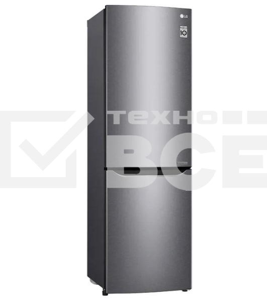 Холодильник LG GA-B419SDJL серый двухкамерный 223/79л морозилка снизу, No Frost