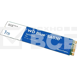 Накопитель SSD WD Blue SA510 WDS100T3B0B, 1Tb, SATA III, M.2 2280, R/W 560/520