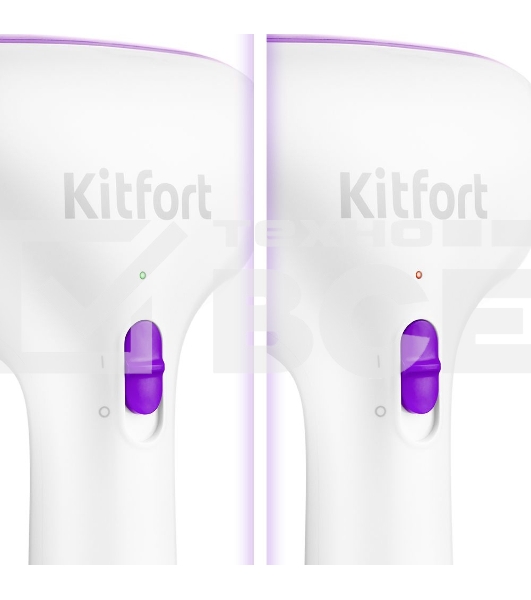 Отпариватель ручной Kitfort КТ-998-1 1000 Вт фиолетовый/белый