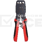 Инструмент обжимной Hyperline HT-3008AR для RJ-45/RJ-12/RJ-11 (упак:1шт) черный/красный, фото2