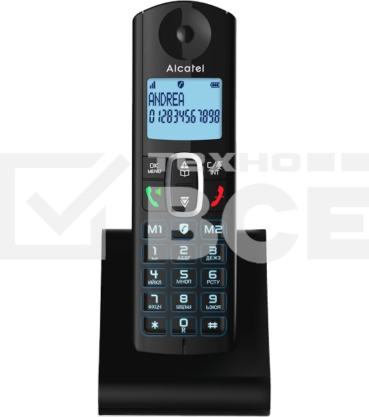 Радиотелефон ALCATEL F685 черный