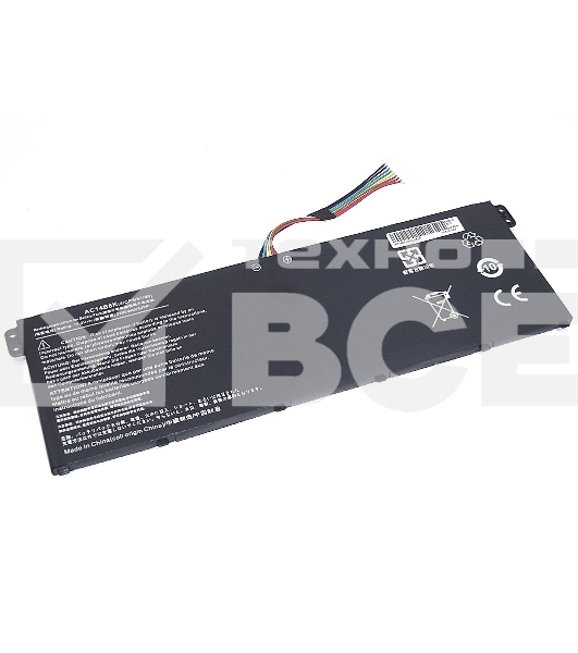 Аккумуляторная батарея для ноутбука Acer Aspire V13 (AC14B8K-4S1P) 15.2V 33Wh OEM черная