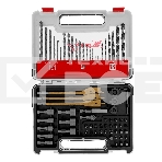 Набор сверл Matrix комб.,мет.1-6мм,бет.3-8мм,дер.3-8мм, перки,бит.30шт,адап.,голов.8шт,71пр., PRO, фото10
