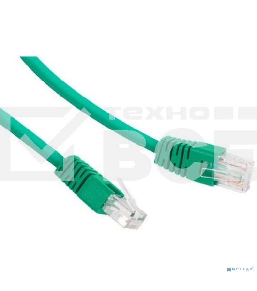 Патч-корд UTP Cablexpert кат.5e 0.25м, литой, многожильный (зелёный)