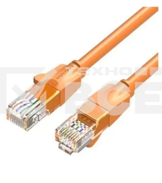 Патч-корд Vention прямой UTP cat.6, RJ45 - 2м. Оранжевый