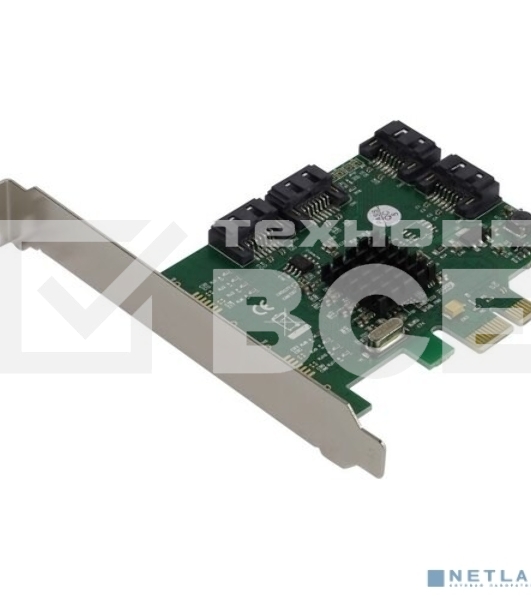 Контроллер ORIENT M9215S  PCI-Ex v2.0, SATA3.0 6Gb/s, 4int port, поддержка HDD до 8TB, Marvell 88SE9215 chipset, oem