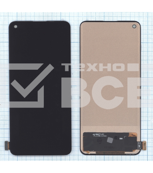 Дисплей для OnePlus Nord 2T в сборе с тачскрином TFT черный