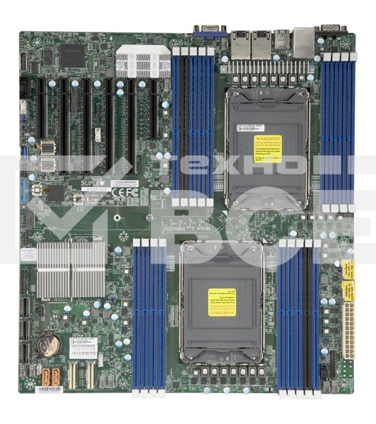 Серверная материнская плата Supermicro X12DPI-NT6-B, сокет LGA4189, Intel C621A, DDR4 ECC, 18xDDR4, 4xPCIe 4.0 x16, 2xPCIe x8, M.2, 14xSATA, 2x10GbE, 4xUSB 3.2, VGA, COM, E-ATX
