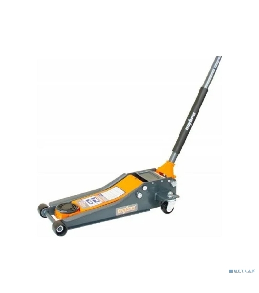 Домкрат подкатной 3 т. гаражный двухпоршневой, с уменьшенной высотой подхвата, 75-505 мм Ombra OHT233S