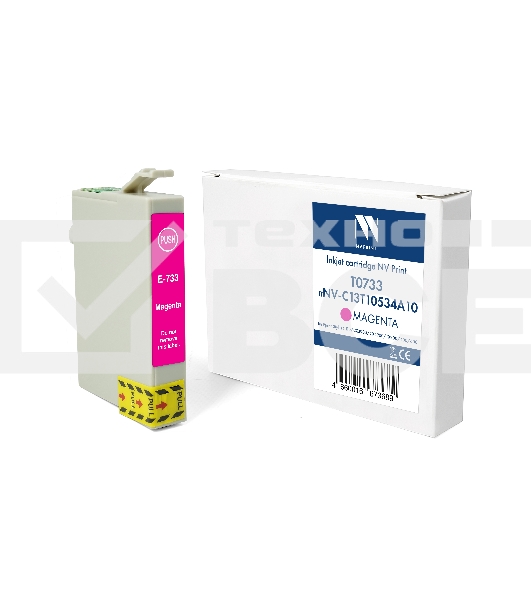 Картридж струйный NVPrint T0733 (NV-C13T10534A10) Magenta для Epson Stylus C110/СХ3900/CX4900/TX200/400/600 (13.5 мл) совместимый