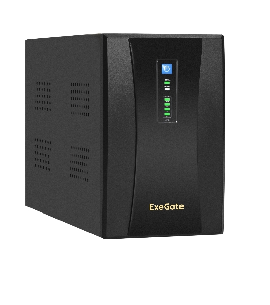 Источник бесперебойного питания ExeGate EX292608RUS SpecialPro UNB-2000.LED.AVR.4C13.RJ.USB 2000VA/1200W, LED, AVR,4*C13, RJ45/11,USB, металлический корпус, черный