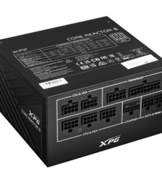 Блок питания ADATA XPG Core Reactor II 850 (COREREACTORII850G-BKCEU), 850Вт, 80 PLUS Gold, 120мм, модульный, черный