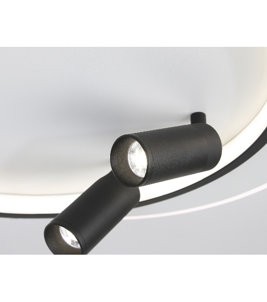 Светильник Ambrella light FL5137/2+2 WH/BK белый/черный 66W 3000K/4200K/6400K+4200K 500*420*130 (ПДУ ИК)