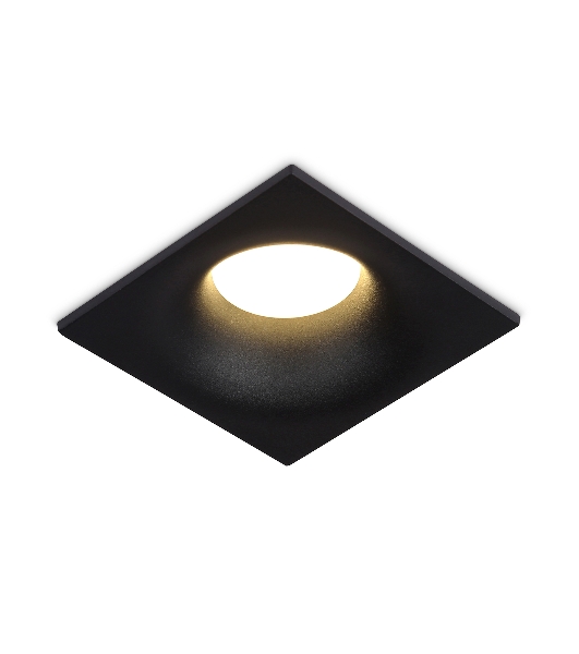Встраиваемый точечный светильник Ambrella light TN102812 BK черный GU5.3 85*85*35