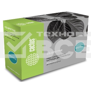 Картридж лазерный Cactus CS-SP277HE черный (2600 стр.) для Ricoh Aficio SP 277NwX/SP 277SFNwX