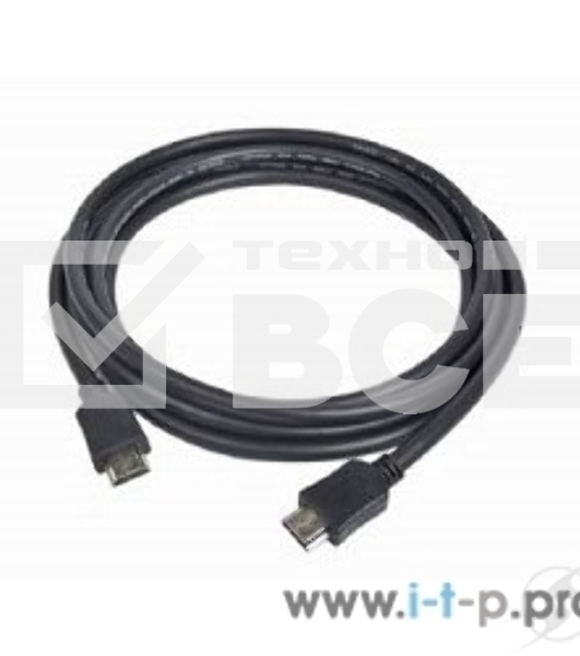 Кабель Cablexpert HDMI CC-HDMI4-10M, 19M/19M, v2.0, медь, позол.разъемы, экран, 10м, черный, пакет