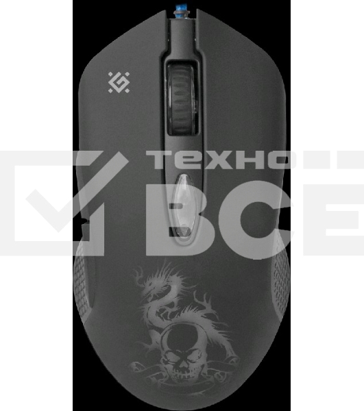 Мышь проводная Defender Sky Dragon GM-090L черный, 3200 dpi, USB, кнопки - 6