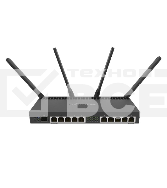 Маршрутизатор MIKROTIK RB4011iGS+5HacQ2HnD-IN 10x10/100/1000 LAN, 1 SFP+, 2,4Ghz/5Ghz, 802.11a/b/g/n/ac