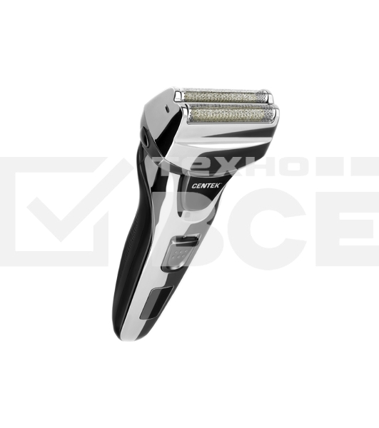 Бритва Centek CT-2174 (черн/хром) cеточная, плавающая головка, триммер, LED