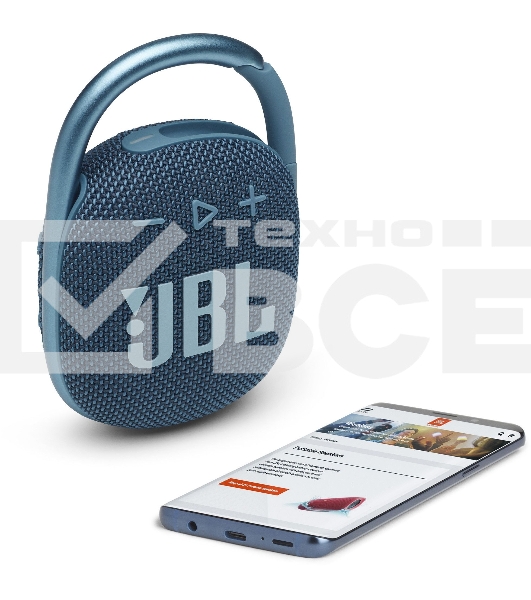 Портативная акустическая система JBL CLIP 4, синий