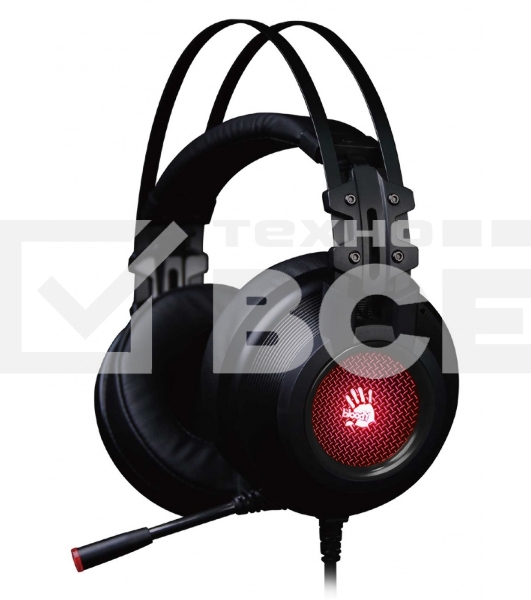 Наушники с микрофоном A4 Bloody G525 черный 2м мониторные оголовье (G525 BLACK)