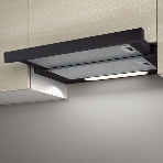 Встраиваемая вытяжка Elica ELITE 14 LUX BL/A/60 / 60 см, 650 куб.м., кнопочное управление, серый+черное стекло, фото3