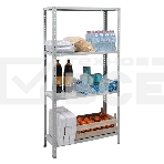 Стеллаж Практик ES пол.:4 разборная 1450x750x300мм серый, фото6