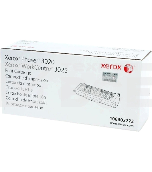Картридж лазерный Xerox 106R02773 черный для Xerox Phaser 3020/WC 3025 (1500 стр)(Channels)