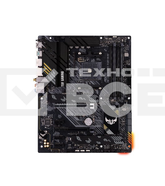 Материнская плата ASUS TUF GAMING B550-PLUS WIFI II, AM4, AMD B550, 4xDDR4, 6xSATA, 2xM.2, 1xPCI-E 3.0 x16, 1xPCI-E 4.0 x16, 3xPCI-E x1, 1xDP, 1xHDMI, 1x 2.5Gb LAN, 2xUSB-A 3.2 Gen 1, 1xUSB-A 3.2 Gen 2, 1xUSB-C 3.2 Gen 2, 3x3.5 мм, 7.1, ATX