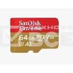 Флеш карта microSD 64Gb SanDisk microSDXC Class 10 UHS-I A1 C10 V30 U3 Extreme 170Mb/s, фото2