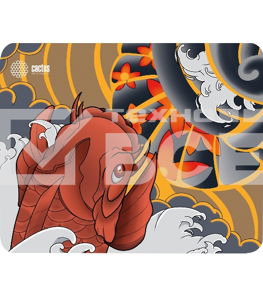 Коврик для мыши Cactus CS-MP-PRO04XL Fish 400x300x3мм