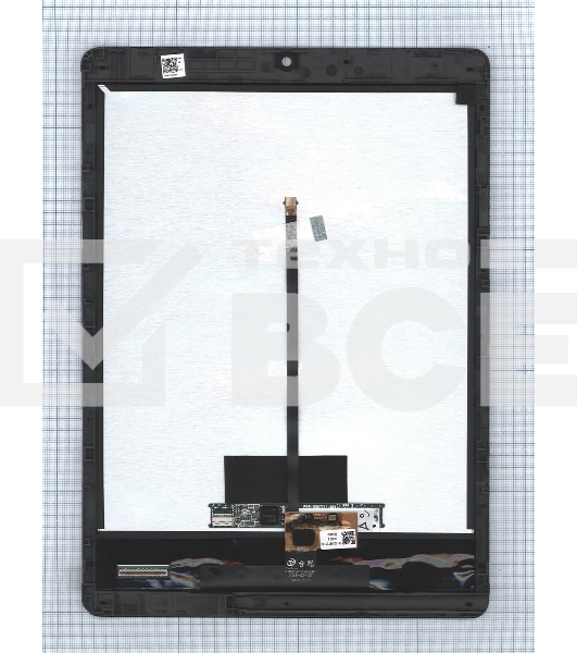 Модуль (матрица + тачскрин) для Asus Chromebook Tablet CT100PA черный с рамкой