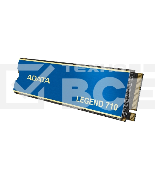 Накопитель SSD ADATA LEGEND 710, 1Tb, PCIe 3.0 x4, M.2 2280, NVMe, R/W 2400/1800, с радиатором