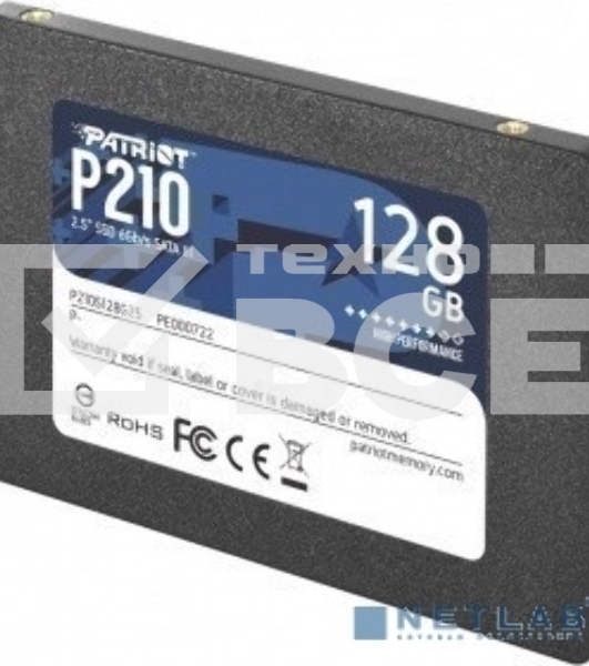Накопитель SSD Patriot P210, 128GB, SATA III, 2.5