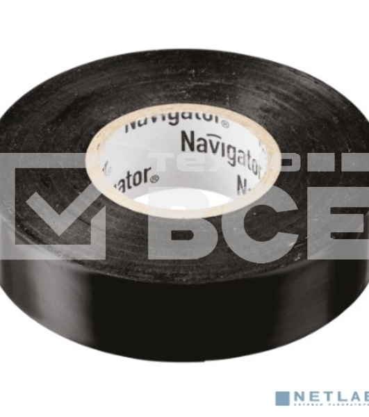 Изолента ПВХ 15мм (рул.20м) черн. NIT-B15-20/BL Navigator 71103