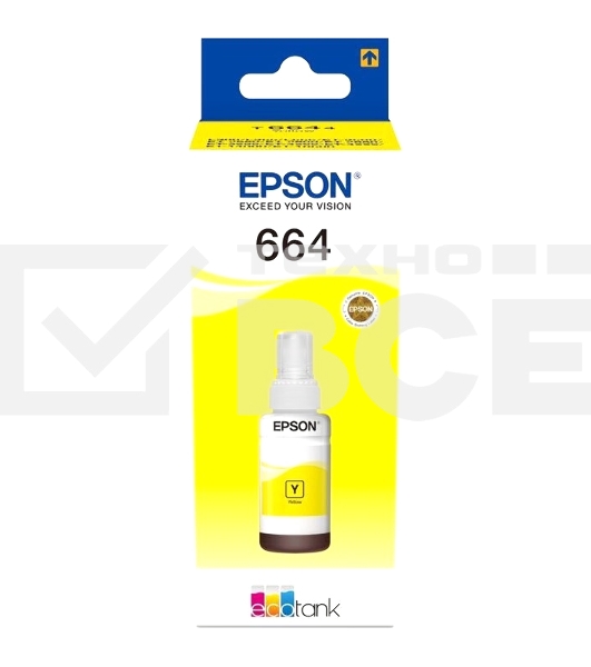 Чернила для EPSON C13T66444A Epson L100 (yellow) 70 мл