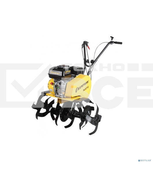 Мотокультиватор CHAMPION ВC 6712 (4,1/6,5 кВт/л.с. 196см3, вес 52кг, макс. обороты двигателя, 3600 обор./мин., глубина/ширина вспашки 330/300-550-850 мм, передаточное число (понижающее)30:1, количество скоростей (вперед/назад)1/1.)