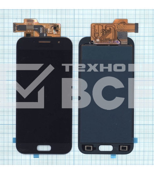 Дисплей для Samsung Galaxy A3 (2017) SM-A320F в сборе с тачскрином (TFT), черный