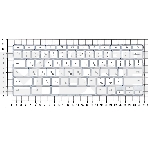 Клавиатура для ноутбука HP Chromebook 14A-NA белый, фото2