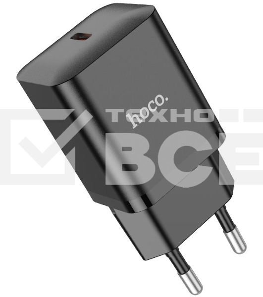 Сетевое зар./устр. Hoco N27 Black 20W 3A+2.22A+1.67A (PD+QC+AFC) USB-C универсальное черный