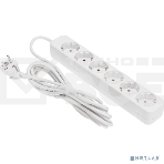 Удлинитель STANDARD 6 гнезд, 5м, 3х1,0мм², с/з, белый REXANT, фото6