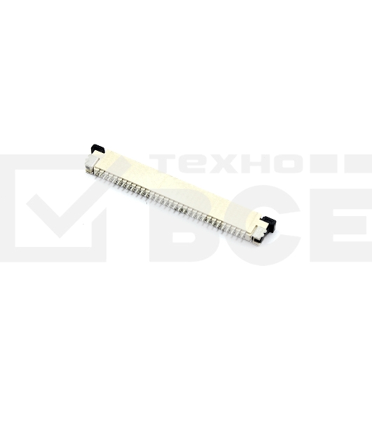Разъем FPC  Half Coverage Bottom Contact 1.0K-BX-32PWB 32 pin высота 2мм шаг 1мм