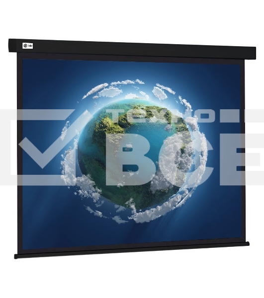 Экран Cactus 127x127см Wallscreen CS-PSW-127X127-BK 1:1 настенно-потолочный рулонный черный