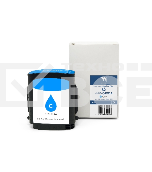 Струйный картридж NV Print 82 (NV- C4911A) Cyan для HP DesignJet 500/800 (69 мл) совместимый