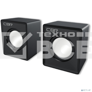 Акустическая система CBR CMS 95 Black, 2.0, питание USB, 2,5х2,5 Вт (5 Вт RMS), материал корпуса пластик, 3.5 мм линейный стереовход, регул. громк., черный